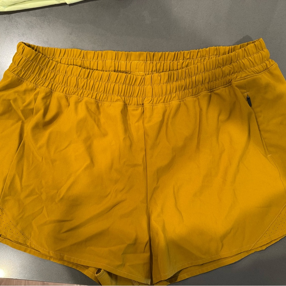 CALIA by Carrie Underwood Women's Golden Yellow Athletic Shorts